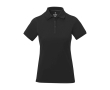 Women’s short sleeve piqué polo shirt, 200 g/m2, Elevate Life colour black