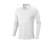 Men’s long-sleeve cotton polo shirt, 200 g/m², Elevate Life colour white