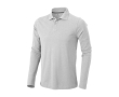 Men’s long-sleeve cotton polo shirt, 200 g/m², Elevate Life colour light grey