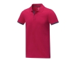 Corporate polo with colour details and cotton, 200 g/m², Elevate Life colour red