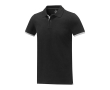 Corporate polo with colour details and cotton, 200 g/m², Elevate Life colour black
