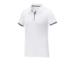 Women’s polo with colour details and cotton, 200 g/m², Elevate Life colour white