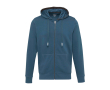 Cotton and polyester branded hoodie, 300 g/m², Elevate Life  colour cyan blue