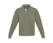 Unisex rugby-style organic cotton polo, 280 g/m², Elevate NXT colour green