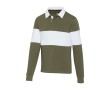 Unisex rugby-style organic cotton polo, 280 g/m², Elevate NXT  colour dark green
