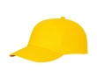 Cotton cap with hook-and-loop closure, 175 g/m² colour yellow