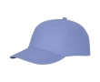 Cotton cap with hook-and-loop closure, 175 g/m² colour light blue