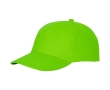 Cotton cap with hook-and-loop closure, 175 g/m² colour lime