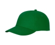 Cotton cap with hook-and-loop closure, 175 g/m² colour dark green