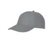 Cotton cap with hook-and-loop closure, 175 g/m² colour grey