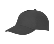Cotton cap with hook-and-loop closure, 175 g/m² colour dark grey