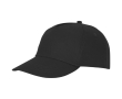 Cotton cap with hook-and-loop closure, 175 g/m² colour black