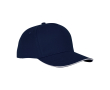 Sandwich-style cap, 5 panels, cotton, 175 g/m2 colour navy-blue