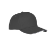 Sandwich-style cap, 5 panels, cotton, 175 g/m2 colour taupe grey