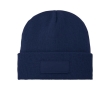 Cosy hat with patch colour navy-blue