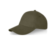 Cotton cap with buckle, 260 g/m² colour dark green