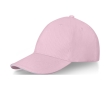 6-panel cotton cap, 260 g/m² with buckle colour light pink