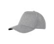 Elastic 5-panel cap in grey, 300 g/m² colour light grey