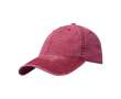 Casual washed-effect cap, recycled cotton, 245 g/m2 colour burgundy
