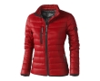 Women's down and nylon 20T jacket, 115 g/m², Elevate Life colour red