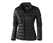 Women's down and nylon 20T jacket, 115 g/m², Elevate Life colour dark grey