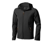 Waterproof polyester softshell jacket 300 g/m², Elevate Life colour dark grey