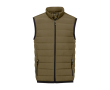 Men’s down gilet in polyester, 164 g/m², Elevate Life  colour olive green