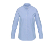 Women’s long-sleeve oxford shirt with straight cut Elevate colour light blue