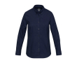 Women’s long-sleeve oxford shirt with straight cut Elevate colour navy-blue
