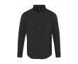 Men’s poplin long-sleeve shirt with regular fit 133 g/m² Elevate colour black