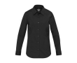 Women’s poplin shirt with long sleeves and straight fit 133 g/m2 Elevate colour black