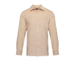 Unisex corduroy shirt with straight fit and long sleeves 252 g/m2 Elevate colour ivory