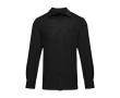 Unisex corduroy shirt with straight fit and long sleeves 252 g/m2 Elevate colour black
