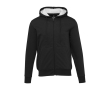 Unisex recycled cotton and polyester hoodie with sherpa lining Elevate colour black