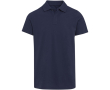Unisex short-sleeved polo shirt in certified organic cotton 180 g/m2 Elevate colour navy-blue