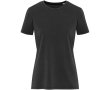 Women's short-sleeved ring-spun cotton T-shirt 160 g/m2 Elevate colour black