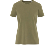 Women's short-sleeved ring-spun cotton T-shirt 160 g/m2 Elevate colour dark green