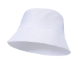 Lightweight polyester hat with sun protection 130 g/m² colour white