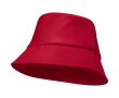 Lightweight polyester hat with sun protection 130 g/m² colour red