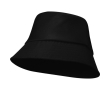 Lightweight polyester hat with sun protection 130 g/m² colour black