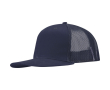 6-panel cotton twill cap with flat peak 260 g/m2 colour navy-blue