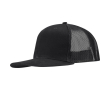 6-panel cotton twill cap with flat peak 260 g/m2 colour black