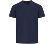 Unisex short-sleeve V-neck organic cotton T-shirt 200 g/m2 Elevate colour navy-blue