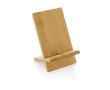 Bamboo phone stand with cable hole, FSC certified colour wood