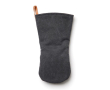 Cotton oven mitt for left- and right-handed use colour black
