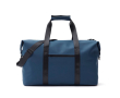 Branded water-repellent travel bag with shoulder strap colour blue