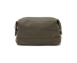 Quality toiletry bag with minimalist water-repellent design colour dark green