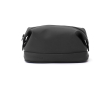 Quality toiletry bag with minimalist water-repellent design colour black