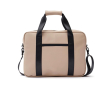 Laptop bags with logo, shoulder strap and trolley sleeve colour beige