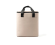 Water-repellent cooler backpack in synthetic leather colour beige